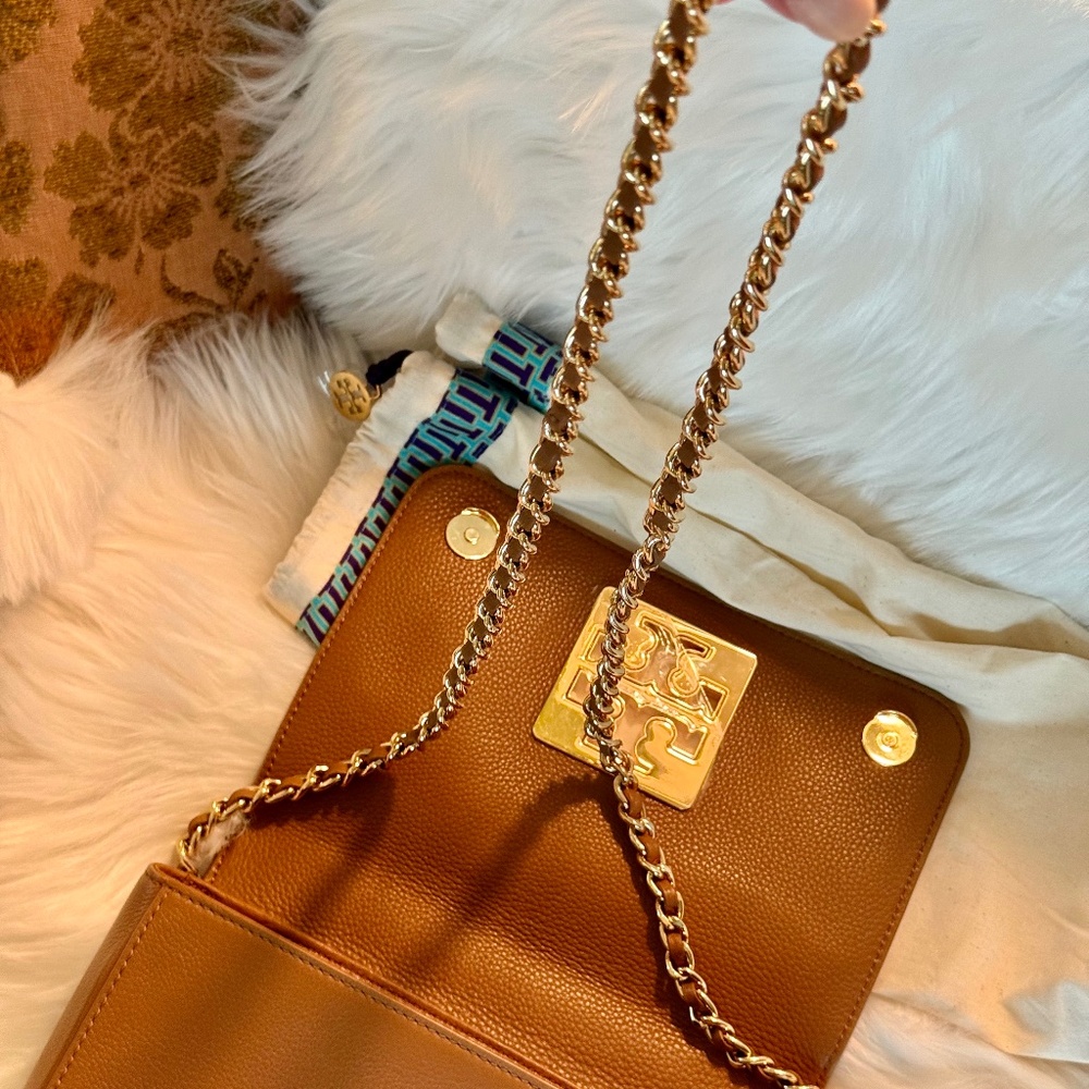 Tory Burch purse with dust jacket